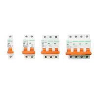 ZWXYKQBXG Disjoncteur Solaire PV DC, 1P 2P 3P 4P 250v/500v/750v/1000v, Mini Protecteur MCB 6A 10A 20A 25A 32A 40A 50A 63A 80A 100A 125A(3P,100A)