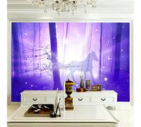 ZWYHYP Grand sticker mural forêt Papier mural 3D papier peint autocollant Papier peint photo Décoration murale 250cm×175cm(LxH)