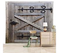 ZWYHYP Grand sticker mural porte en bois Papier mural 3D papier peint autocollant Papier peint photo Décoration murale 250cm×175cm(LxH)