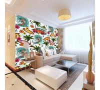 ZWYHYP Papier Peint VTT Papier mural 3D D'Art Rétro Poster Tapisserie Mural Pour Salon Chambre Décoration Murale 350cm×256cm(LxH)