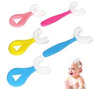ZWZNBL Lot de 5 brosses à dents en forme de U pour enfants de 2 à 12 ans