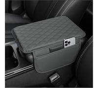 ZXAJDWNU Coussin Accoudoir Voiture pour Dodge Caliber Hatchback 2006-2011, Tapis Protection Console Centrale AméLioré avec 2 Sacs Rangement ImperméAble Antirayures Accessoire IntéRieur, Gray