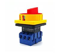 ZXAOMMBEA Commutateur encodeur SZD11-25A/32A/40A/63A/80A/100A AC 600V Marche/arrêt 2 Positions 3 Phases commutateur à Came rotative(100A)