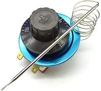 ZXAOMMBEA Contrôleur de température rotative du codeur Rotatif AC220V 16A Cadrer l'interrupteur Commande Thermostat for Le Four électrique 50-300 degrés Celsius