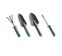 Zxarunas Ensemble d'outils de Jardin, 4 pièces, Outils de Jardinage, Outils de Souffrance, Pelle de Jardin, Fourchette, râteau, Outils à Main de Jardinage