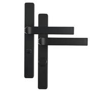 Zxarunas Entry Door Handle With Lock Secure Lever Exterior For Front Entrance And Bedrooms Kitchen Single Tongue Door Locks poignée de portes(Svart,45mm)