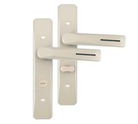 Zxarunas Entry Door Handle With Lock Secure Lever Exterior For Front Entrance And Bedrooms Kitchen Single Tongue Door Locks poignée de portes(Geel,40mm)