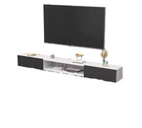 Zxarunas Floating TV Stand with LED Light Wall Mounted TV Console Shelf Wit Doors Entertainment Center Media Console(1.2m,Color5)