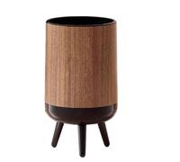 Zxarunas Poubelle de cuisine, salle de bain, 15 l, petite poubelle en plastique, avec couvercle, sans couvercle, pour toilettes, bureau, chambre à coucher, salon (lidless)