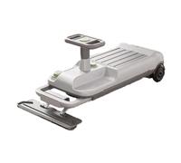 Zxarunas Voiture à Bascule Balançoire électrique for Voiture, vélo d'équilibre, Portable, Nettoyage, Go Kart avec remorque, for 3 Ans et Plus Twister Voitures(Grey)