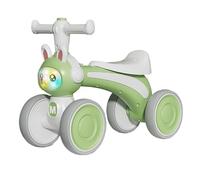 Zxarunas Voiture à Bascule Draisienne d'intérieur et d'extérieur, Trotteur for bébé sans pédales, Roues silencieuses, Premier vélo for Enfants, Lapin Mignon Twister Voitures(Groen)