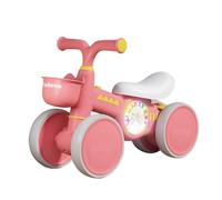 Zxarunas Voiture à Bascule Jouets for bébés, vélos d'équilibre, Voiture à 4 Roues avec Panier Avant, Cadeaux for garçons et Filles de 1 à 3 Ans Twister Voitures(Roze)