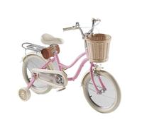Zxarunas Voiture à Bascule Vélo for Enfants, Frein à Main Double, 12 à 22 Pouces, for garçons et Filles de 3 à 12 Ans, avec Panier tressé et Roues auxiliaires Twister Voitures(Pink1,16inch)