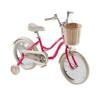 Zxarunas Voiture à Bascule Vélo for Enfants, Frein à Main Double, 12 à 22 Pouces, for garçons et Filles de 3 à 12 Ans, avec Panier tressé et Roues auxiliaires Twister Voitures(Rot,18inch)