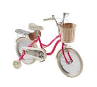 Zxarunas Voiture à Bascule Vélo for Enfants, Frein à Main Double, 12 à 22 Pouces, for garçons et Filles de 3 à 12 Ans, avec Panier tressé et Roues auxiliaires Twister Voitures(Red1,12inch)