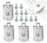 ZXBBTZ 4 Pcs Collier Serrage Fixe Rail Din 35 mm Clip Montage Métallique Équerre Fixation Support Universel Relais À Semi-Conducteurs Petits Appareils Dans L'armoire Électrique