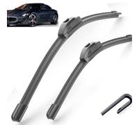 ZXBL Balais d'essuie-Glace Voiture pour Maserati Gran Turismo 2008-2019 26"+17", Fenêtre Essuie-Glace Avant Essuie-Glace Balais D'essuie-Glace Avant Balai d'Essuie
