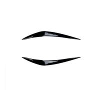 ZXBL Cache Phare Voiture Autocollant pour BMW 1 Series F20 LCI 118i 120i 2015-2019, Sourcils Paupières pour Phares Résistant à l'usure Intempéries Accessoire Tuning,Black
