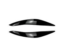 ZXBL Cache Phare Voiture Autocollant pour BMW 5 Series F10 F11 2011-2014, Sourcils Paupières pour Phares Résistant à l'usure Intempéries Accessoire Tuning,Black