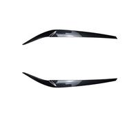 ZXBL Cache Phare Voiture Autocollant pour BMW 5 Series G30 2017-2020, Sourcils Paupières pour Phares Résistant à l'usure Intempéries Accessoire Tuning,Carbon Fiber