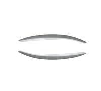 ZXBL Cache Phare Voiture Autocollant pour Volkswagen Polo 6R 6C 2009-2017, Sourcils Paupières pour Phares Résistant à l'usure Intempéries Accessoire Tuning,White