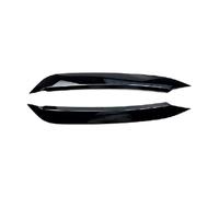 ZXBL Cache Phare Voiture Autocollant pour Volkswagen Polo MK6 2018-2025, Sourcils Paupières pour Phares Résistant à l'usure Intempéries Accessoire Tuning,Black