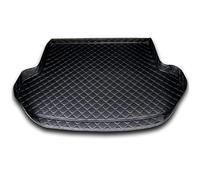 ZXBL Cuir Tapis Coffre Voiture pour Citroen Ds7 DS 7 Crossback 2018-2023, Protection AntidéRapant Imperméable Intérieur Accessoires,A/Black