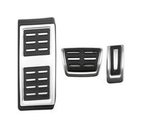 ZXBL Pédale Capuchons Repose-Pieds Compatible avec VW T-roc T-Cross Golf 8 MK8 2017-2023 LHD,Repose-Pieds Antidérapant Couvre-pédale Voiture Accessoires,at with Rest
