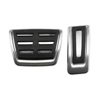 ZXBL Pédale Capuchons Repose-Pieds Compatible avec VW T-roc T-Cross Golf 8 MK8 2017-2023 LHD,Repose-Pieds Antidérapant Couvre-pédale Voiture Accessoires,at Without Rest