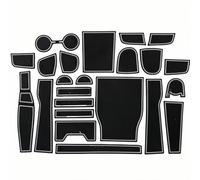 ZXBL Tapis Antidérapants pour Console Centrale de Voiture pour BMW 3 Series 2020-2021, Porte-Gobelet Rainure de Porte Tapis Caoutchouc Antidérapant,White