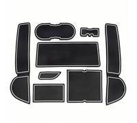 ZXBL Tapis Antidérapants pour Console Centrale de Voiture pour Mazda 6 2009-2015, Porte-Gobelet Rainure de Porte Tapis Caoutchouc Antidérapant,White