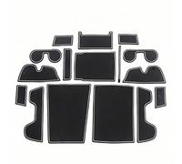 ZXBL Tapis Antidérapants pour Console Centrale de Voiture pour Toyota BZ4X, Porte-Gobelet Rainure de Porte Tapis Caoutchouc Antidérapant,White
