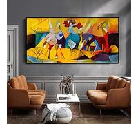 ZXBNNN Affiche imprimée sur toile abstraite, célèbre peinture de Picasso, peinture murale pour salle de bain, chambre à coucher, salon, décoration murale, cadre intérieur 70x140cm (28x55 pouces)