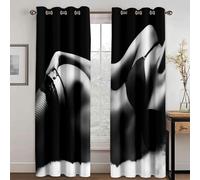 ZXBNNN Rideaux de fenêtre série Beauty Rideaux Pare-Soleil de Luxe 2 pièces de Salon Chambre à Coucher décor à la Maison Crochet poinçon avec Crochets 168x229 cm (LxH)/84x229 cm * 2