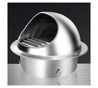 ZXCASDF Grille d'Aération Ronde,Bouche d'Extraction INOX Ronde Conduit Aérateur d'air, Grille de Ventilation avec Un Filet Anti-Insectes Mural Bouches Aeration,180mm/7.1in