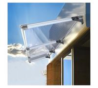 ZXCASDF Marquise Porte d'entree，Couverture d'auvent de terrasse extérieure，Marquise en Polycarbonate, Contre La Pluie et UV,Porte Toit Marquise Abri Protection(80x250cm/32x98in)