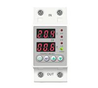 ZXCDLCCJD 60A Din Rail 230V Adjustable Over and Under Voltage Protective Device Protector Relay Monitor Current Limit TOVPD1-63-EC(40A)