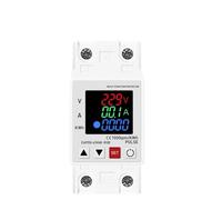 ZXCDLCCJD 63A 230V 3IN1 Display Adjustable Over Voltage and Under Voltage Protective Device Protector Relay Over Current Protection Limit