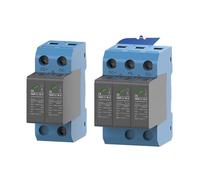 ZXCDLCCJD DC SPD 2P 3P 20-50KA 1000V Din Rail Solar Outdoor Power Protective Device Surge Protector Lightning Surge YRSP-D12 T1+T2(3P 1000V)