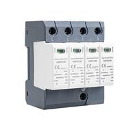 ZXCDLCCJD Parasurtenseur GSP9 4 Pôles 20KA-40KA SPD AC275V AC385V 400V 440V SPD, Parasurtenseur Domestique 3P+N sur Rail DIN(4P AC400V 40KA)