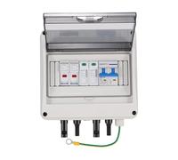ZXCDLCCJD Solar Photovoltaic PV Combiner Box with Lightning Protection 1 Input-1 Output DC 600V Fuse MCB SPD Waterproof Box IP65 1 String