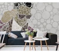 ZXCHEE Papier Peint Panoramique Personnages Abstraits Papier Peint 3D Tapisserie Mural Salon Chambre Décoration Murale -ZX21812-310x250cm