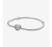 ZXCK Bracelet de Charme en Argent Sterling 925 Rose Couleur doré Daisy Fleur Barrel Fermoir Snake Chaîne Bracelet Femmes Bijoux-pdb077,17.5cm