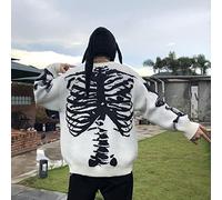 ZXCL Femme Pull Oversize Hiver Harajuku Squelette Squelette Graphiques Tricoter coréen Mode Femme Pull Pull vêtements Punk vêtements