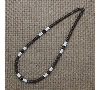 ZXCL Mode Vintage Rustic Collier Perlé Hommes Collier Naturel Coconut Naturel Collier pour Hommes Tribal Bijoux Cadeau pour lui-DC-01