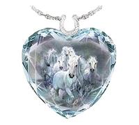 ZXCM Crystal Crystal Exquis Crystal Pendentif Collier élégant Dame Fashion Cheval Colliers pour Enfants Enfants Déclaration Bijoux Party Cadeaux