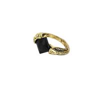 ZXCM Nouvelle Bague en Pierre de résurrection Noire Vintage Black Champagne Crystal Grossiste Femme et Hommes