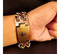 zxcs Men Hip HOP Cross Jésus Pendentif avec Bracelet croisé en Acier Inoxydable Jamais Fade Mâle Vintage Collier Hiphop Collier Fashion Bijoux-Bracelet