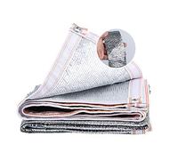 ZXCVASDF 80-85% Voile d'ombrage, Filet d'ombrage de Papier d'aluminium, Toile d'ombrage avec œillets, pour Serre, chenil ou Piscine, Facile à accrocher, Personnalisé,3 * 5m(9.84 * 16.4ft)