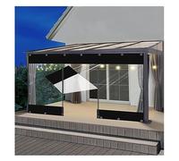 ZXCVASDF Bâche en PVC avec Fermeture À Glissière, Bache Terrasse Exterieur, avec Fermeture Éclair, Bache for Pergola Rideau D Exterieur Impermeable,Lourd, 700 g/m² (Size : H2xW2m/H6.5xW6.5ft)